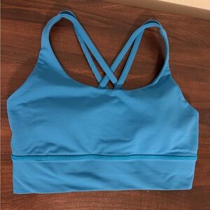 Teal Blue Lululemon Longline Energy bra